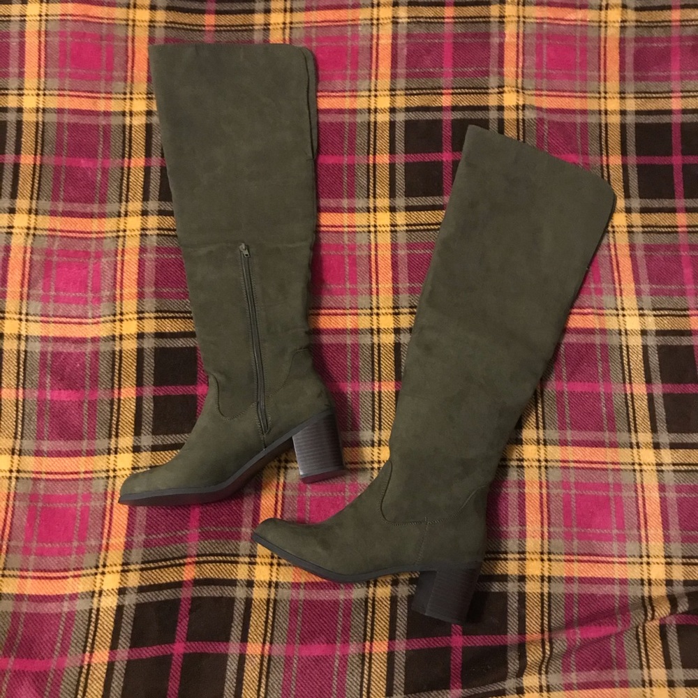 Over the Knee Hight Boots, Chunky Heel, 8.5